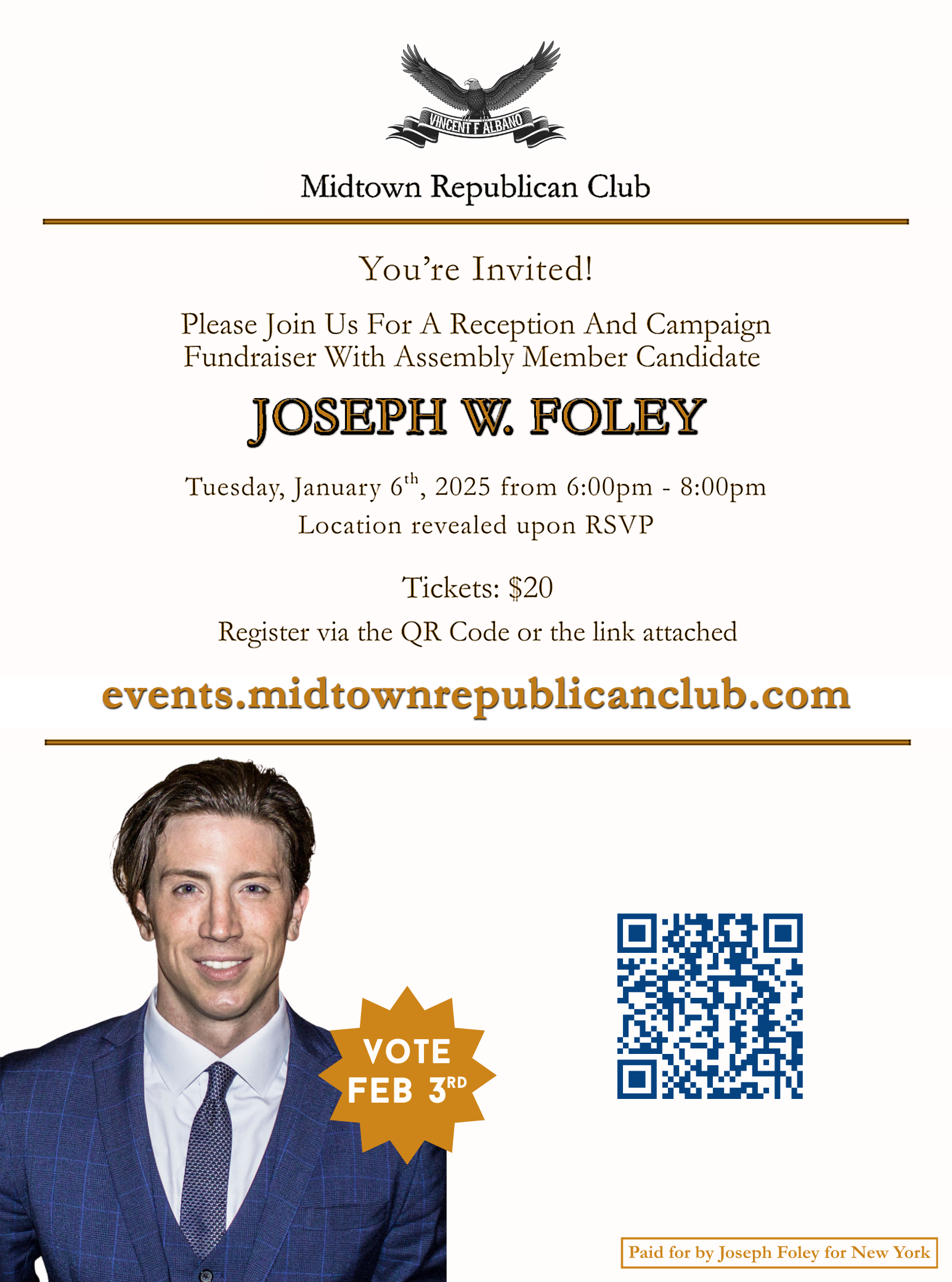 Meet Joseph Foley! – Candidate for the 74th Assembly District of New York!