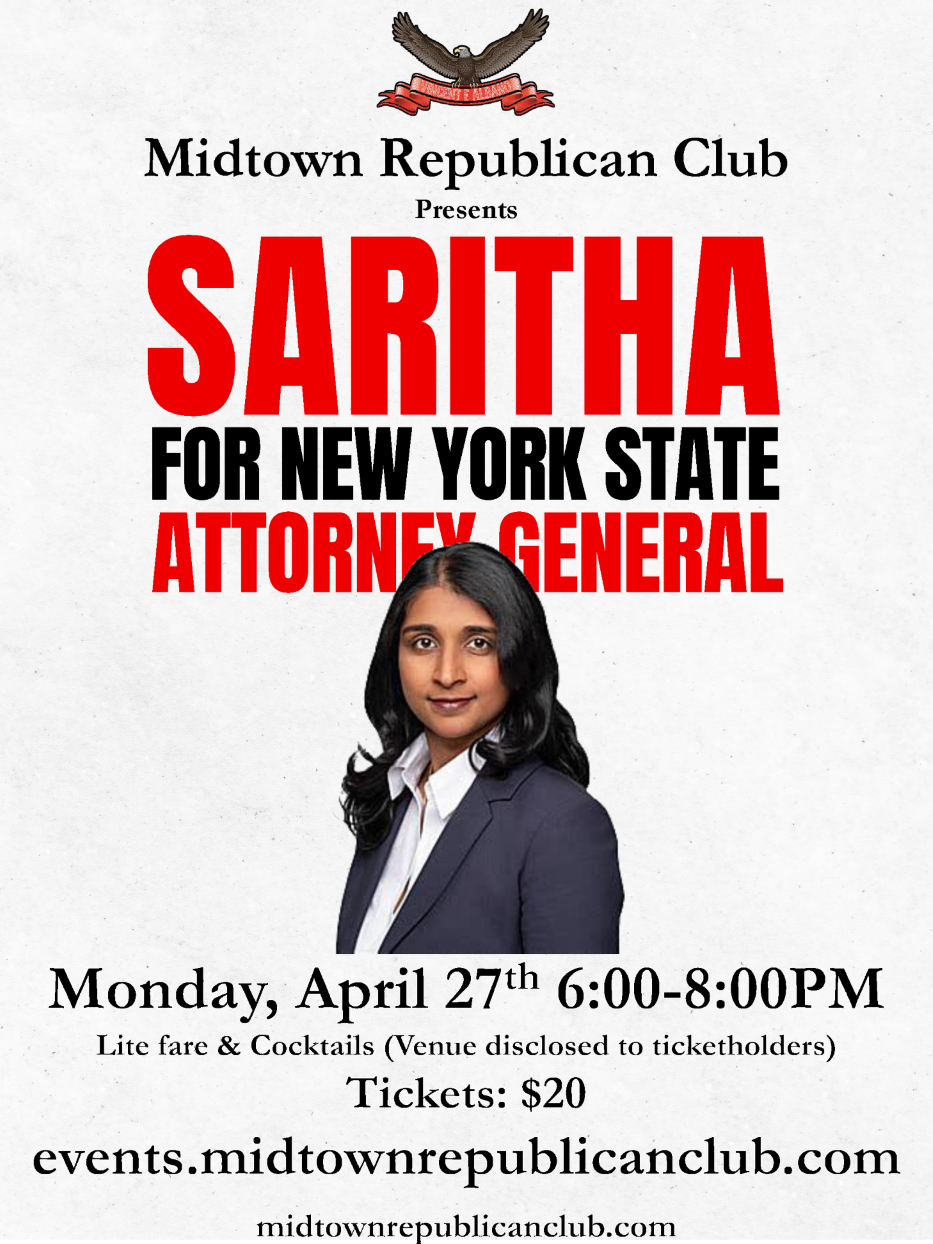 Meet our candidate for Attorney General on Monday 4/27 Saritha Komatireddy